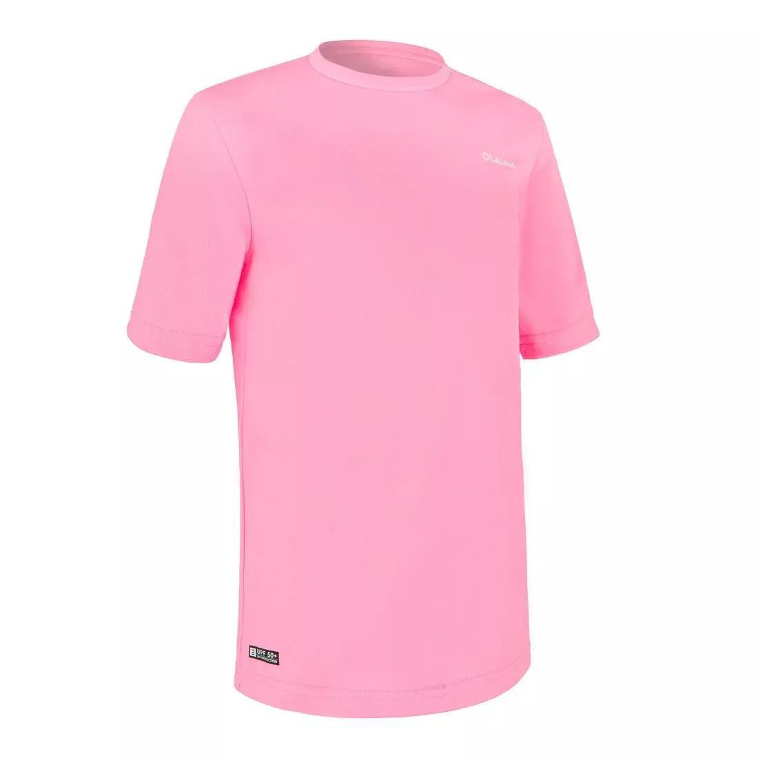 Kids Surfing Anti-Uv Printed Water T-Shirt, Pink, No Color, medium