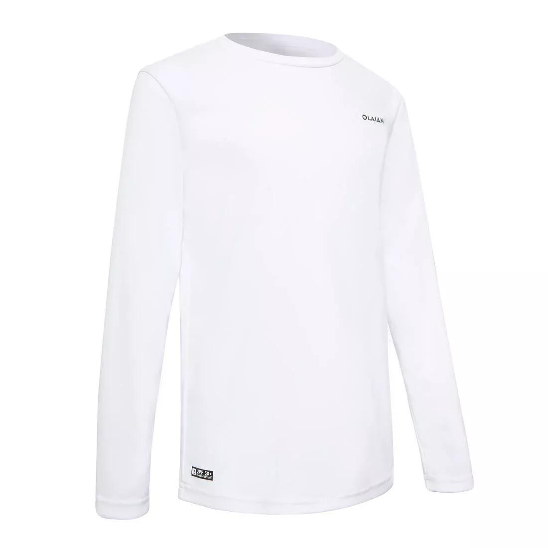 Kids Surfing Anti-Uv Long-Sleeved Printed Water T-Shirt, White, , large image number 5