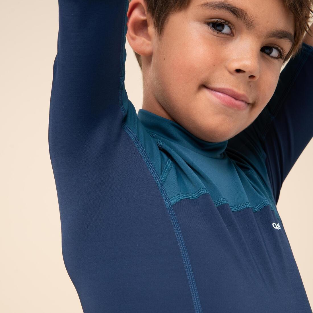 Kids Boys Short-Sleeved Sun Top, Blue, No Color, large image number 11