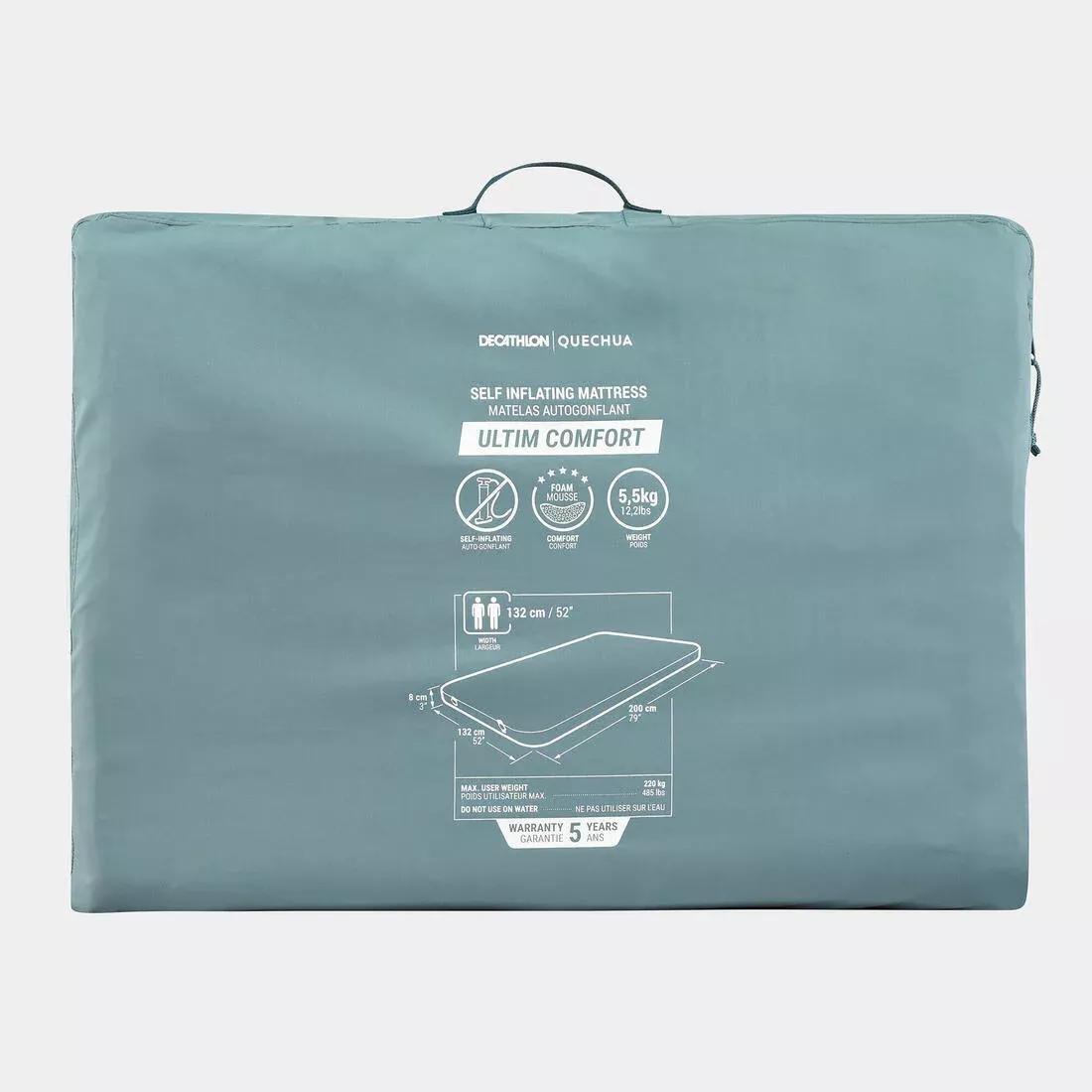 DEFAULT SELF-INFLATING CAMPING MATTRESS - ULTIM COMFORT DOUBLE 136 cm - 2 PERSON, No Color, large image number 4