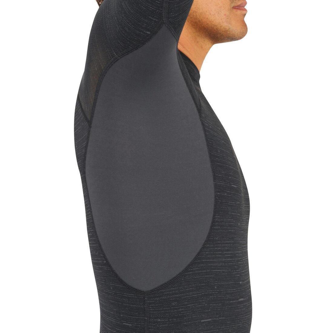 Men Surfing Long Sleeve Uv Protection Top T-Shirt - 900, Black, No Color, large image number 5