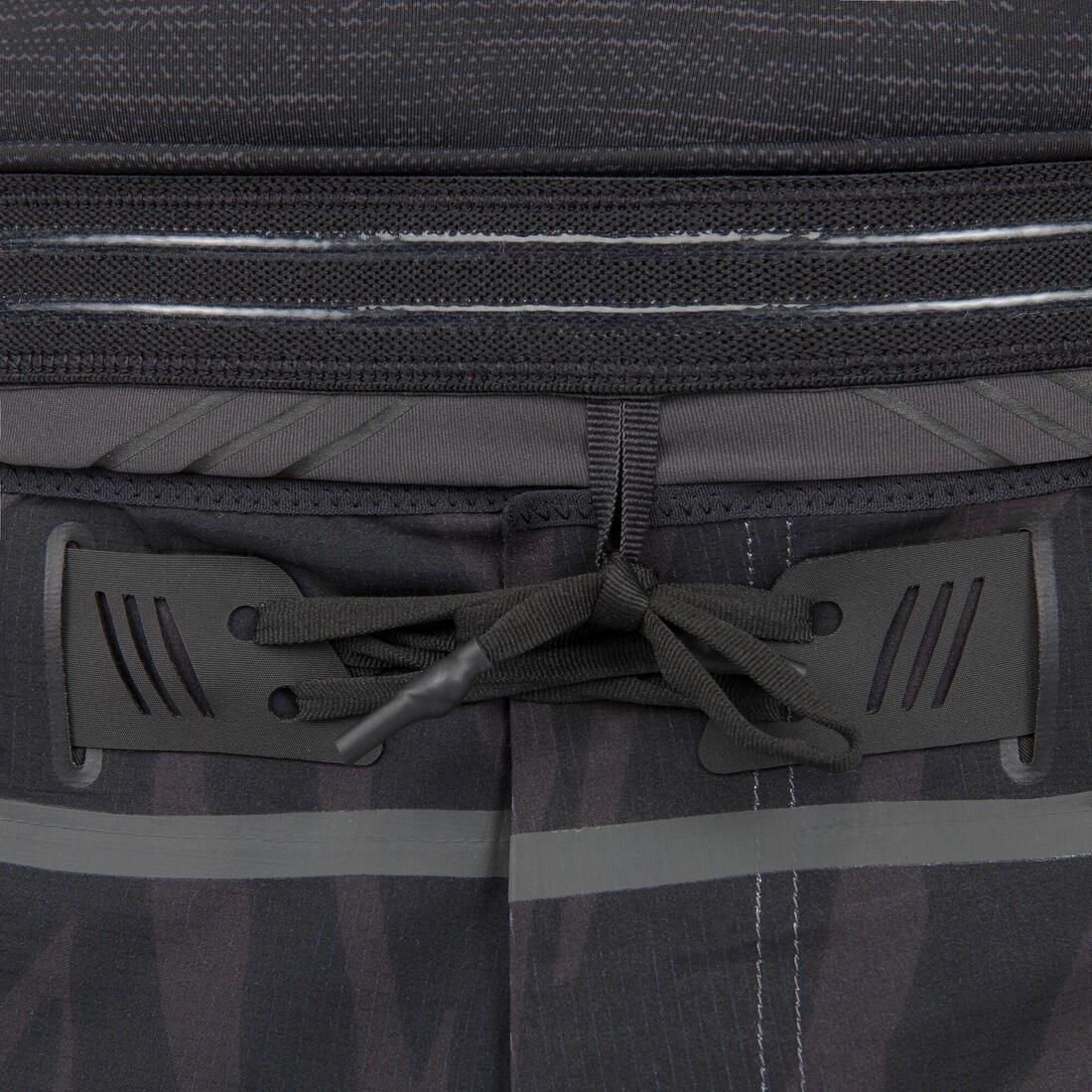 Men Surfing Long Sleeve Uv Protection Top T-Shirt - 900, Black, No Color, large image number 7