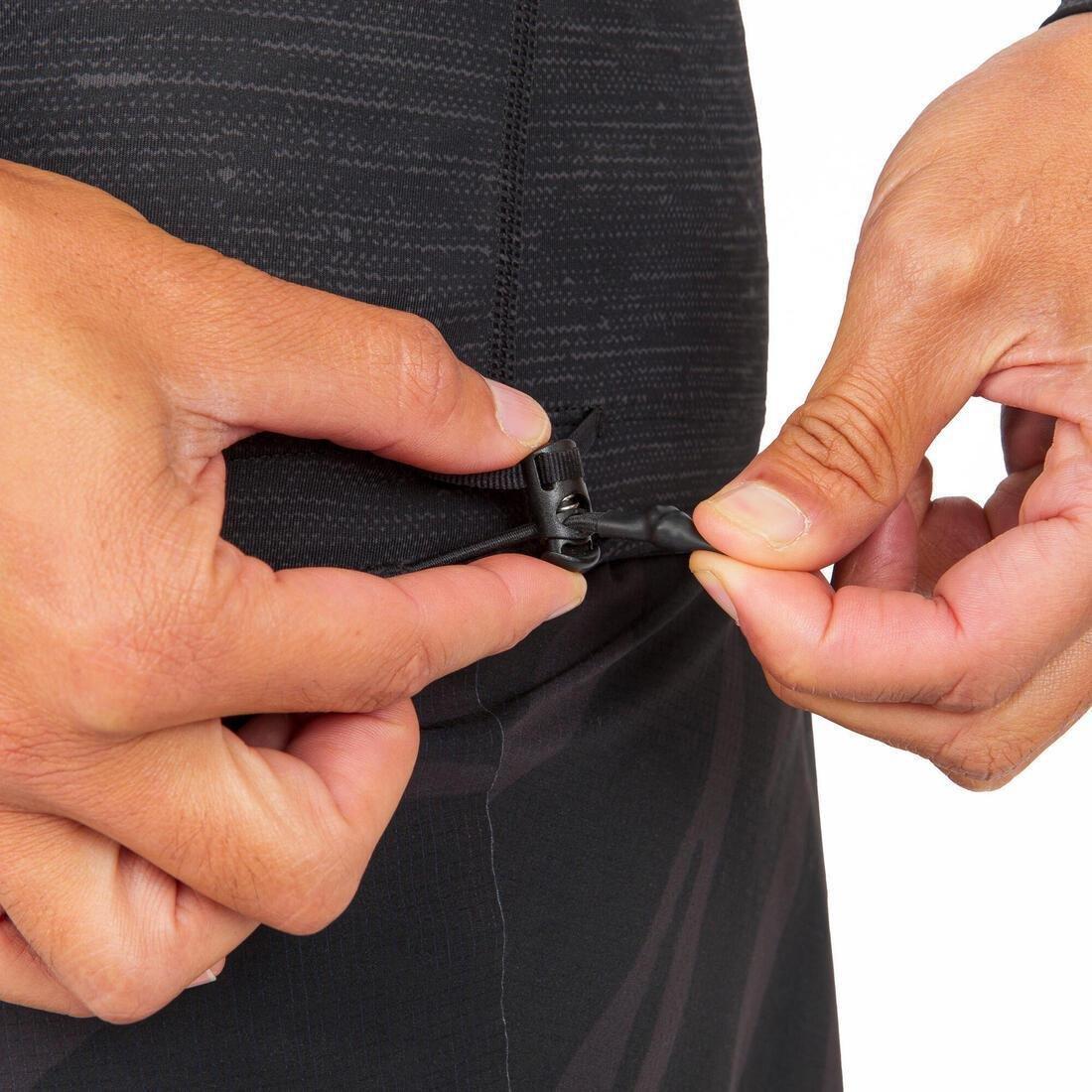 Men Surfing Long Sleeve Uv Protection Top T-Shirt - 900, Black, No Color, large image number 8