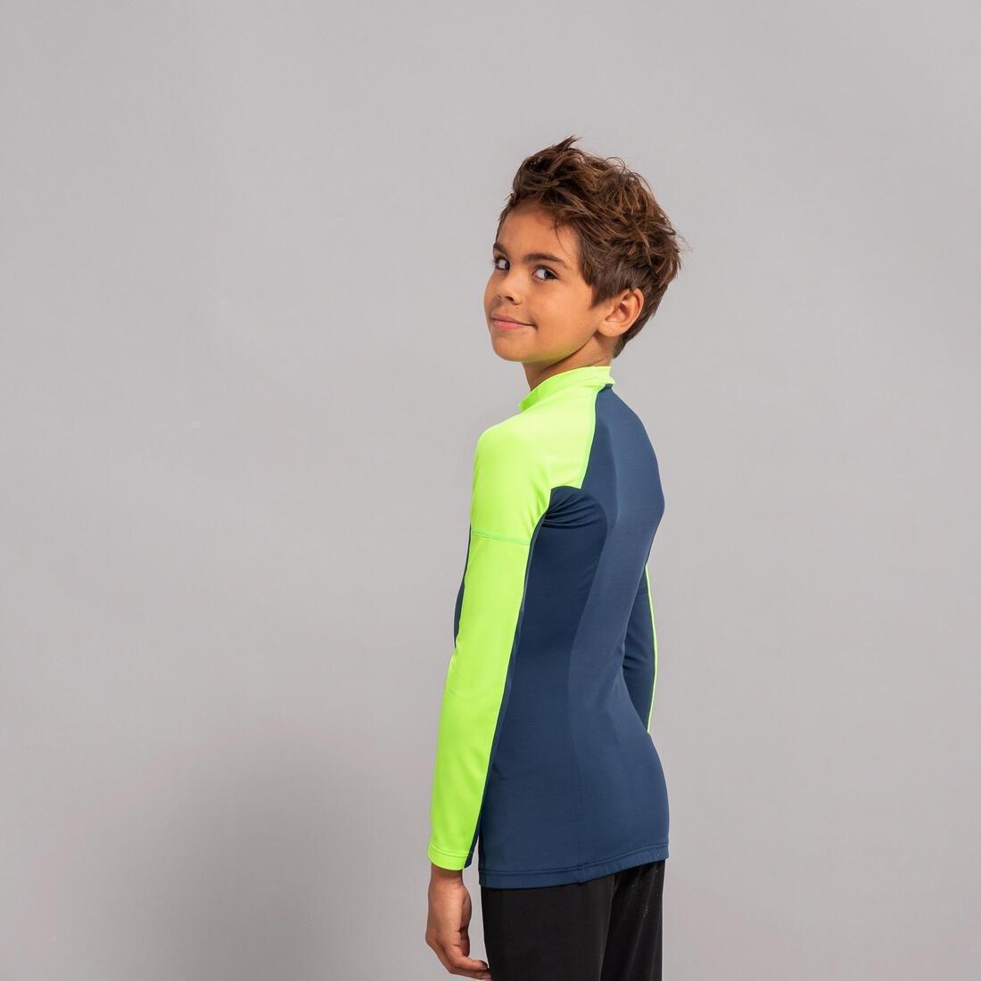 Kids Boys Long Sleeve Sun Top, Blue, , large image number 2