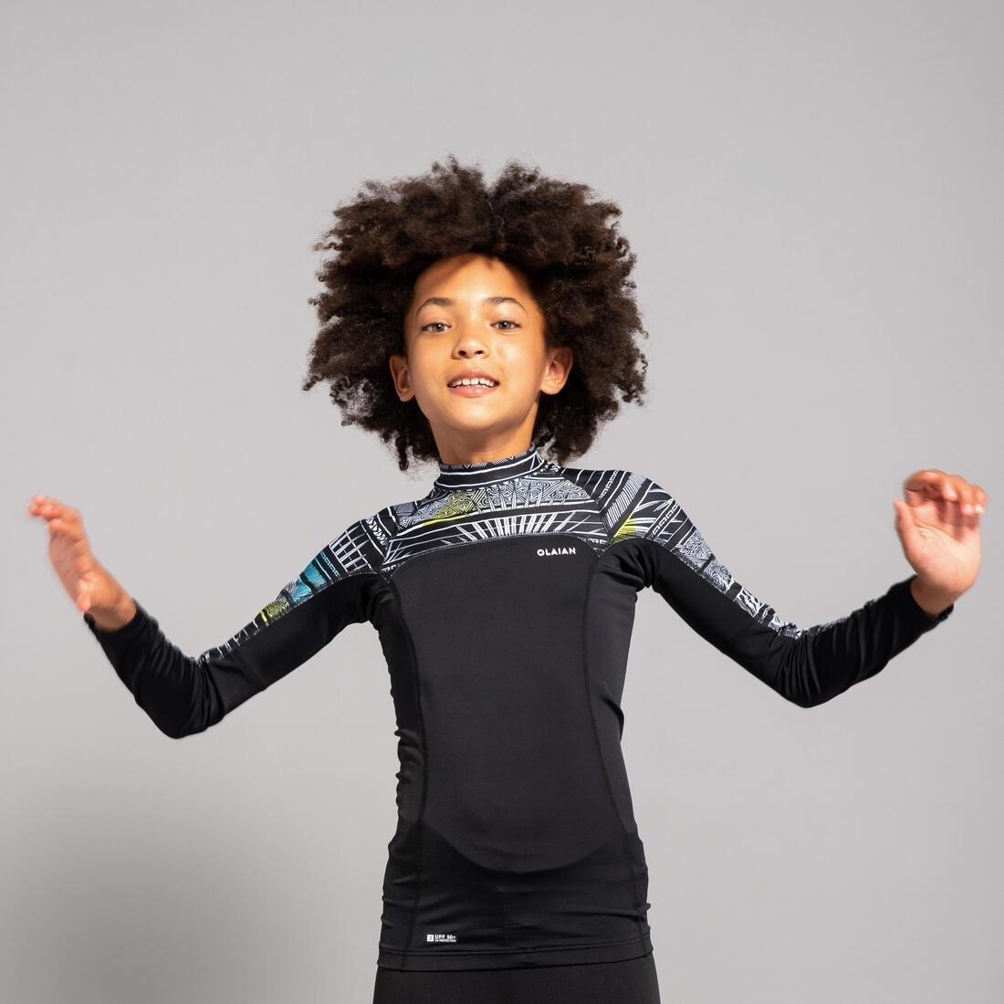 Kids Boys Long Sleeve Sun Top, Blue, , large image number 3