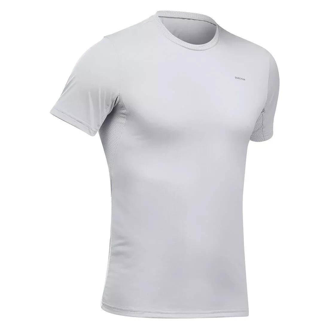 Men Synthetic Short-Sleeved Hiking T-Shirt  Mh100, Orange, , large image number 11