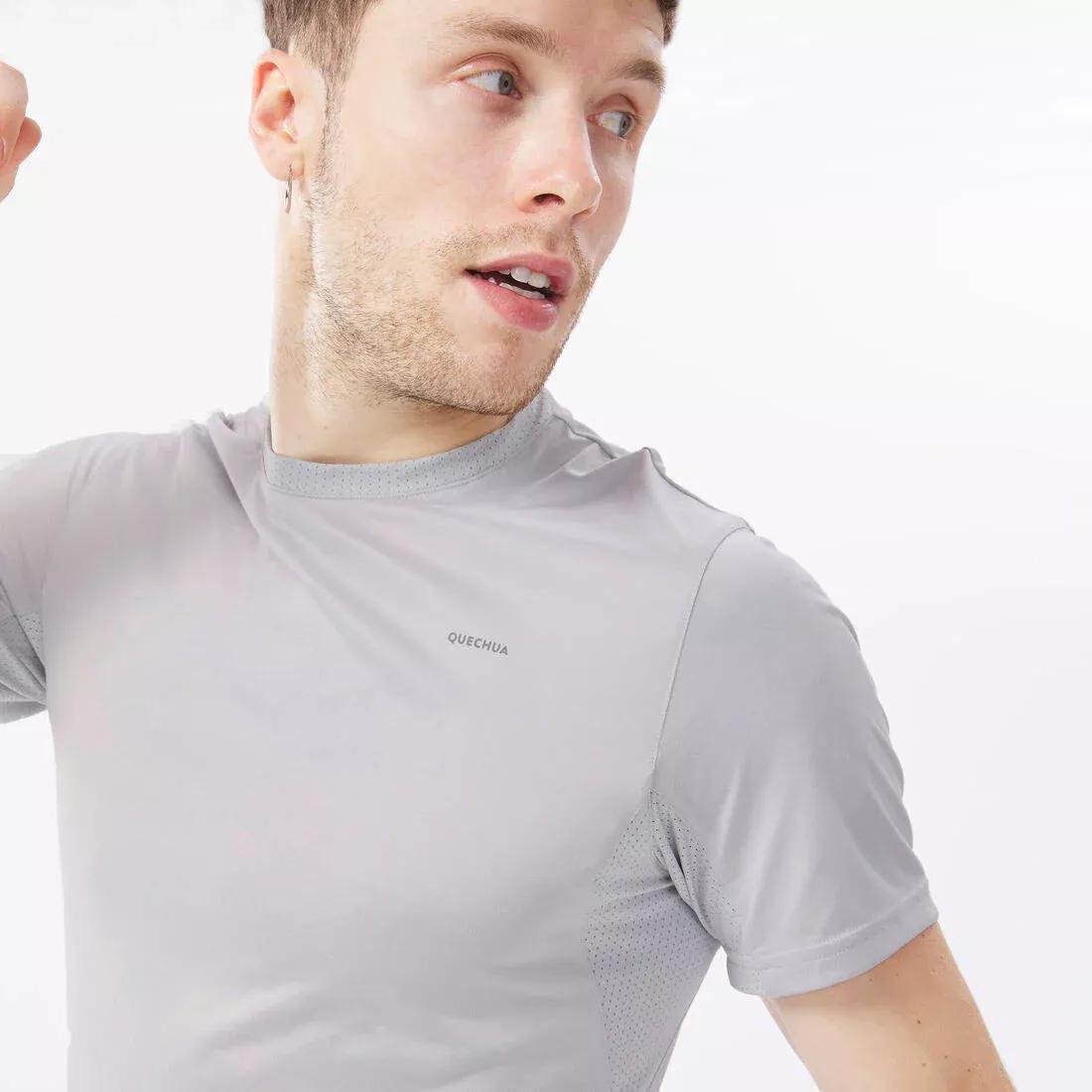 Men Synthetic Hiking T-Shirt - Mh100, Grey, , large image number 5