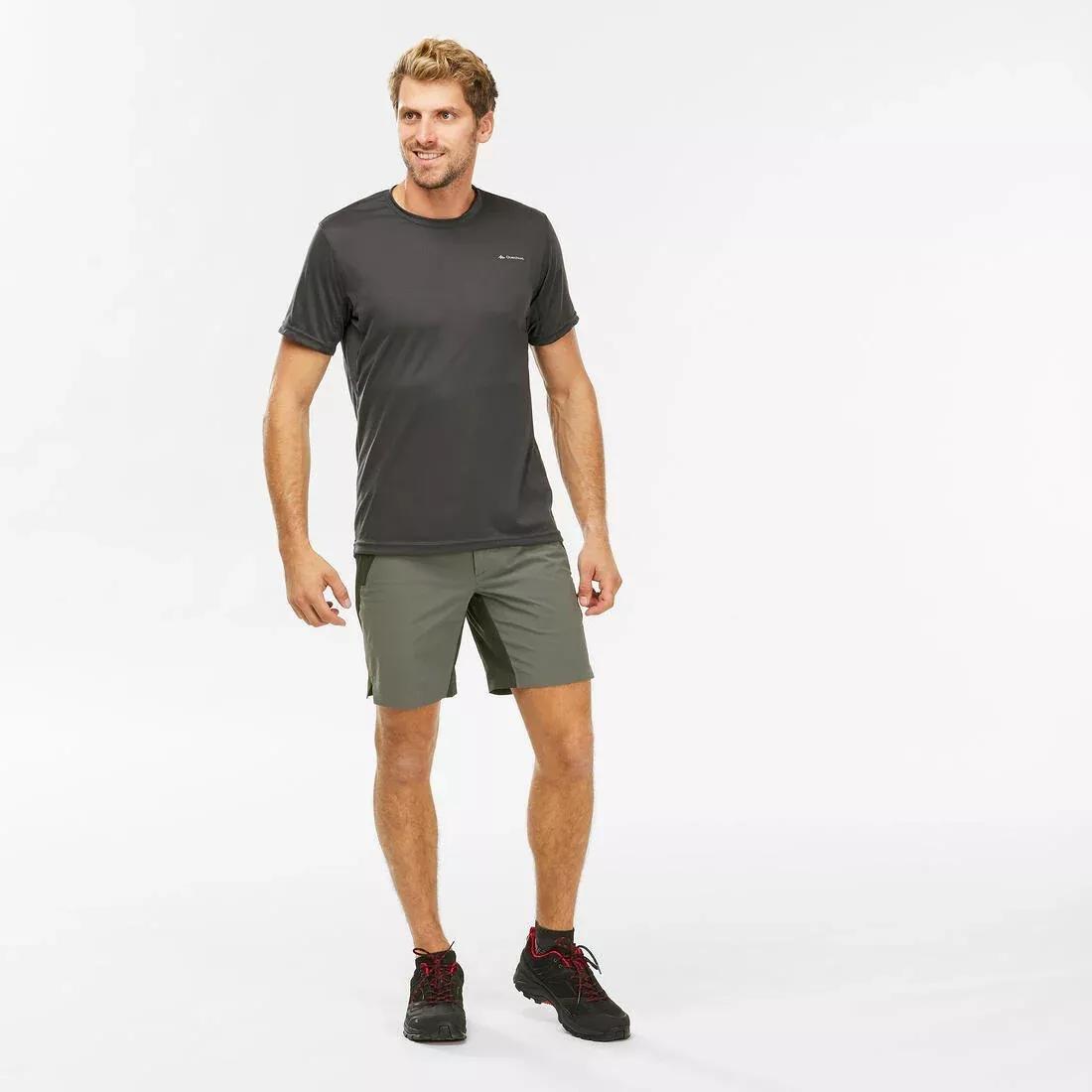 Men Synthetic Hiking T-Shirt - Mh100, Grey, , large image number 13