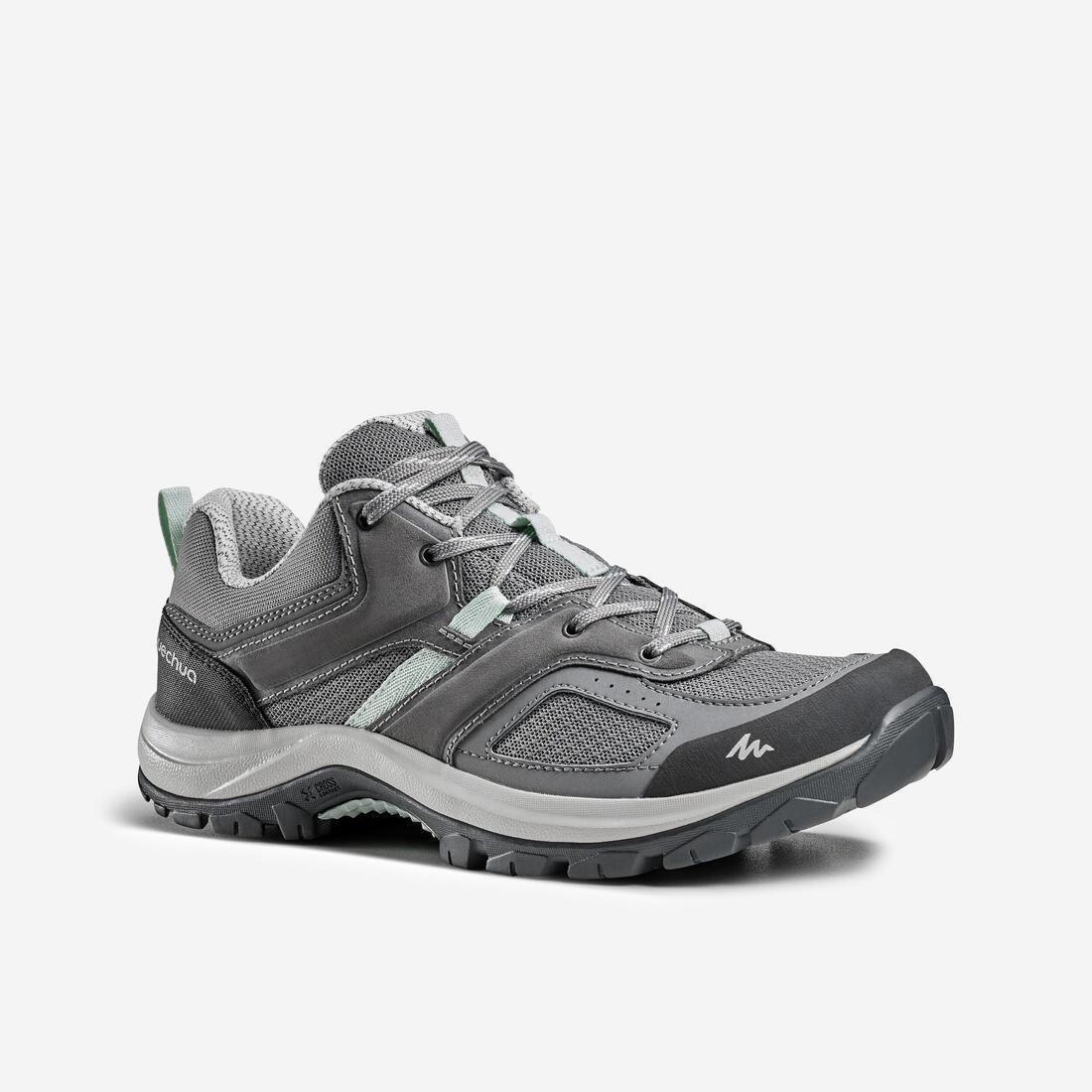 Women Mountain Walking Shoes - Mh100, Grey, No Color, medium