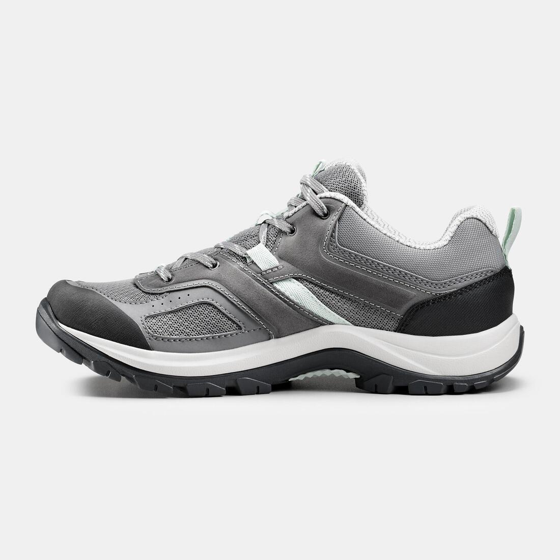 Women Mountain Walking Shoes - Mh100, Grey, No Color, medium