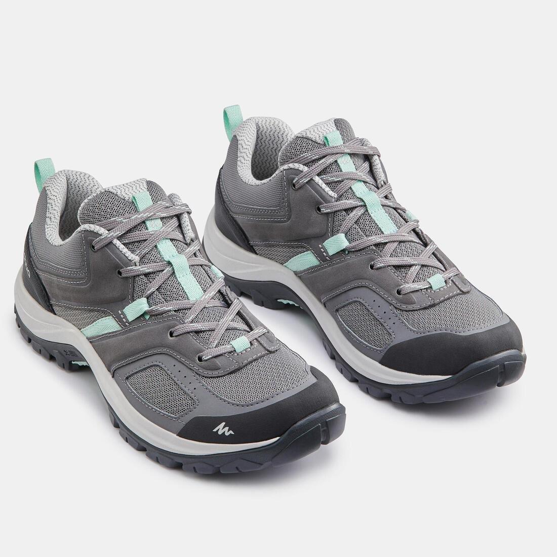 Women Mountain Walking Shoes - Mh100, Grey, , large image number 10