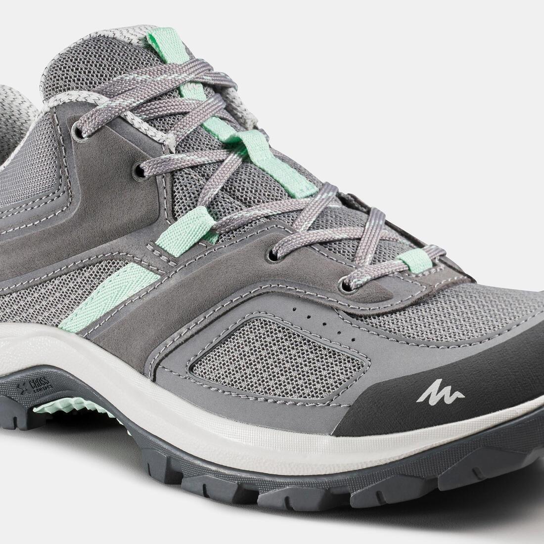 Women Mountain Walking Shoes - Mh100, Grey, , large image number 11