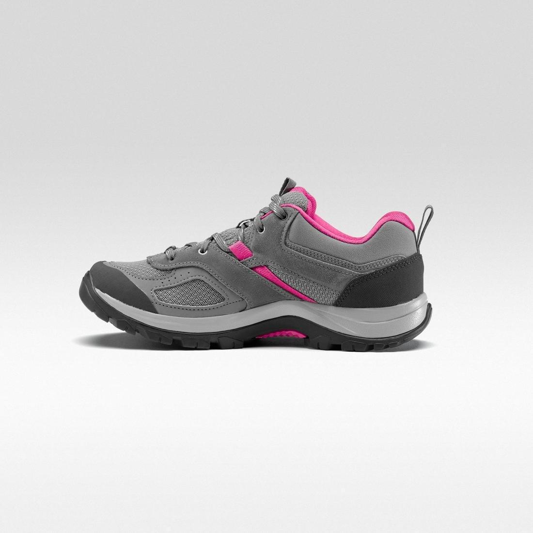 Women Mountain Walking Shoes - Mh100, Grey, , large image number 14