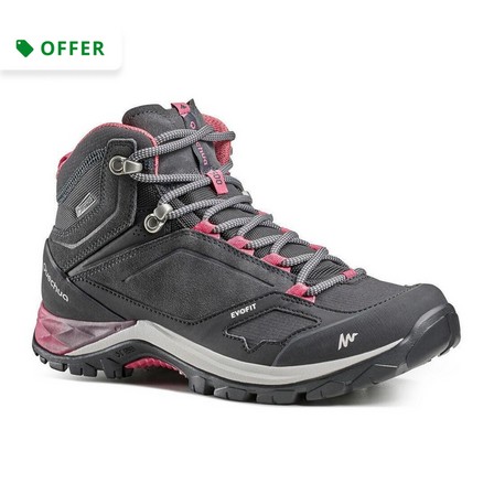 QUECHUA - Women Waterproof Walking Boots - Mh500 Mid, Grey