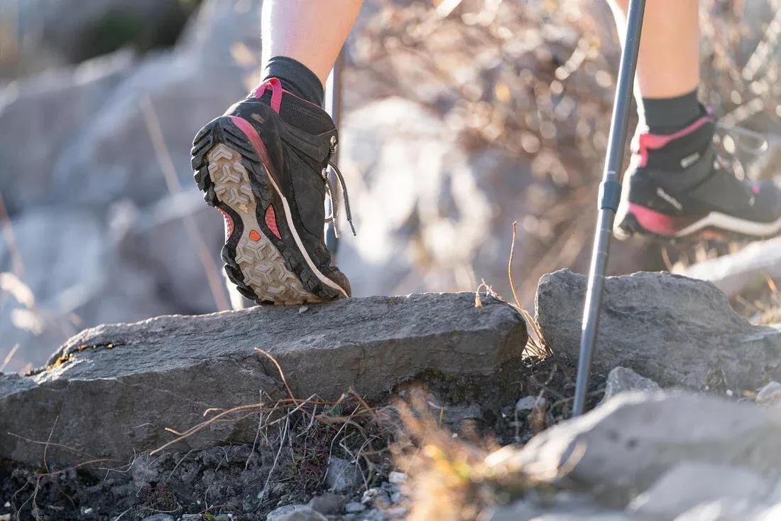 Women Waterproof Walking Boots - MH500 Mid, Grey, No Color, large image number 12