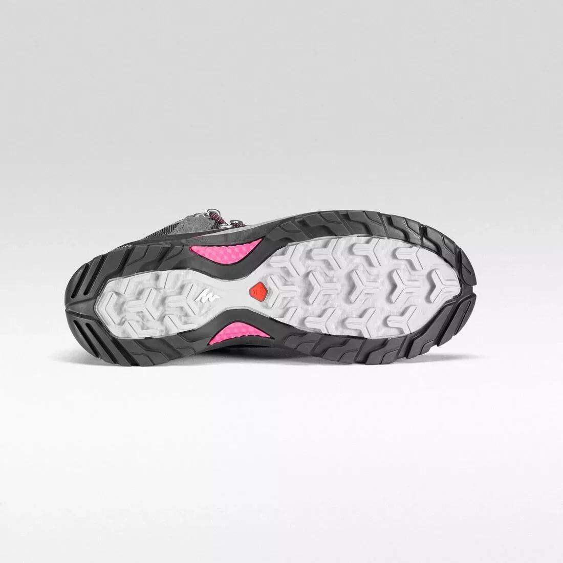 Women Waterproof Walking Boots - Mh500 Mid, Grey, , large image number 14