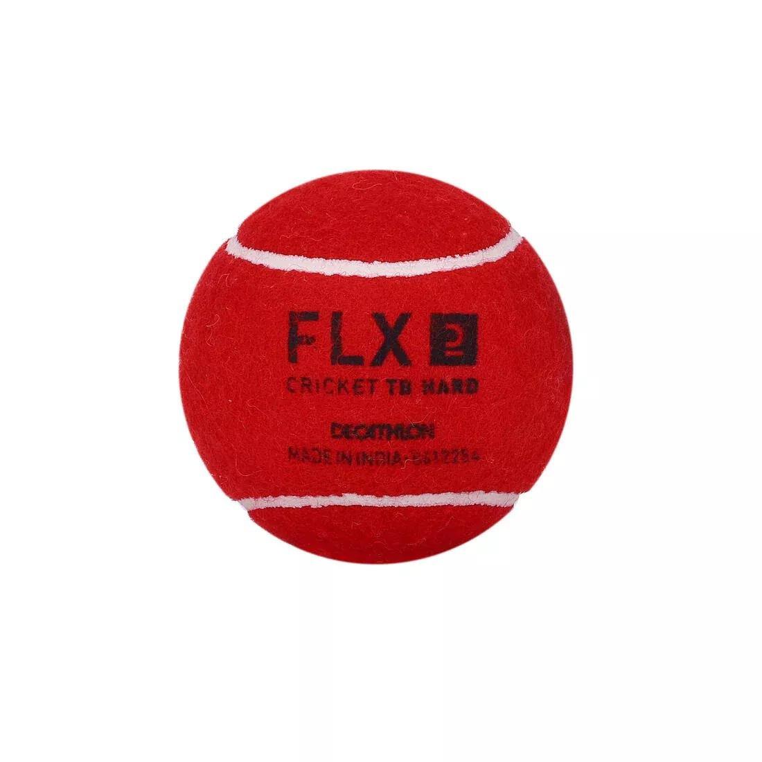 Tb Hard Cricket Tennis Ball, Red, No Color, large image number 0