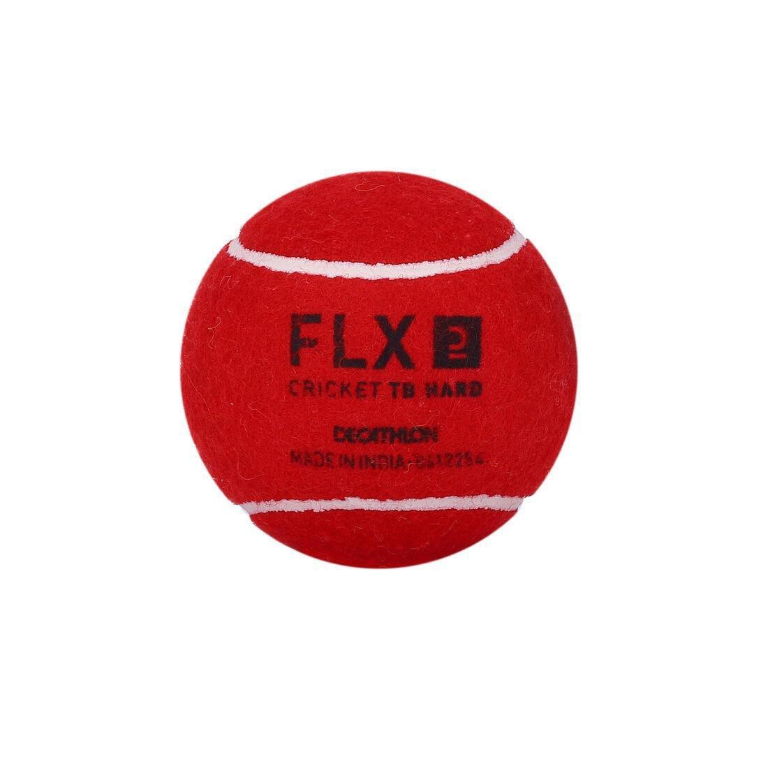 FLX - Tb Hard Cricket Tennis Ball, Lime Yellow