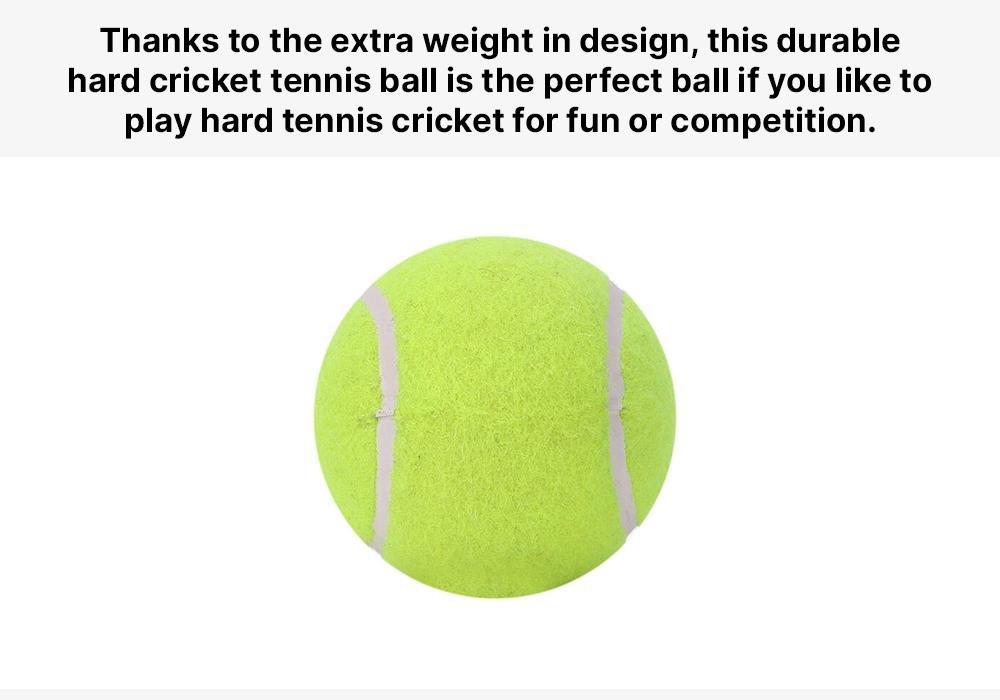 Tb Hard Cricket Tennis Ball, Lime Yellow, No Color, large image number 8