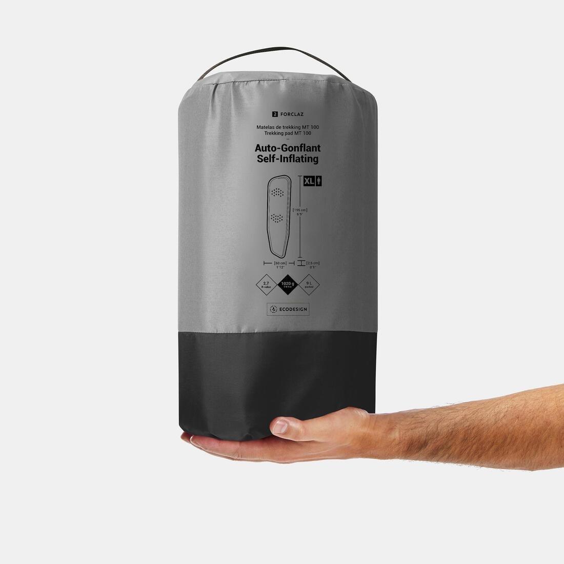 Self-Inflating Trekking Mattress - Trek 500 Xl, Grey, No Color, large image number 1