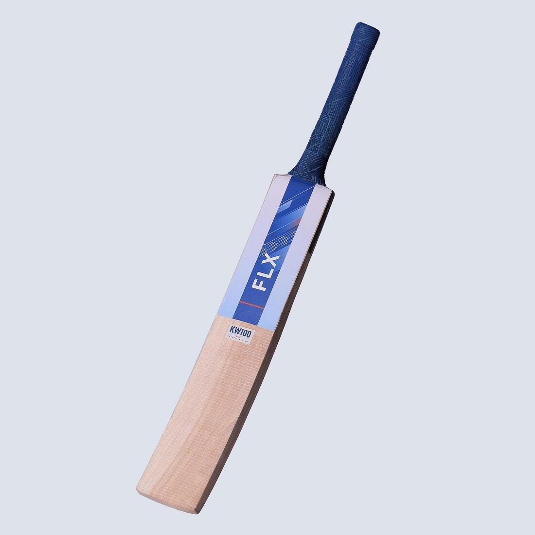 Kids Kashmir Willow Cricket Bat KW100 Jr, Indigo Blue, No Color, large image number 6