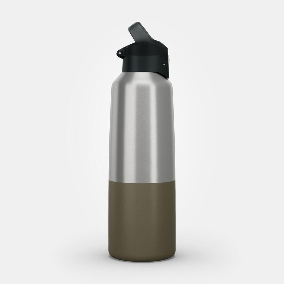 Isothermal Stainless Steel Hiking Flask Mh500 1L, Green, No Color, large image number 10