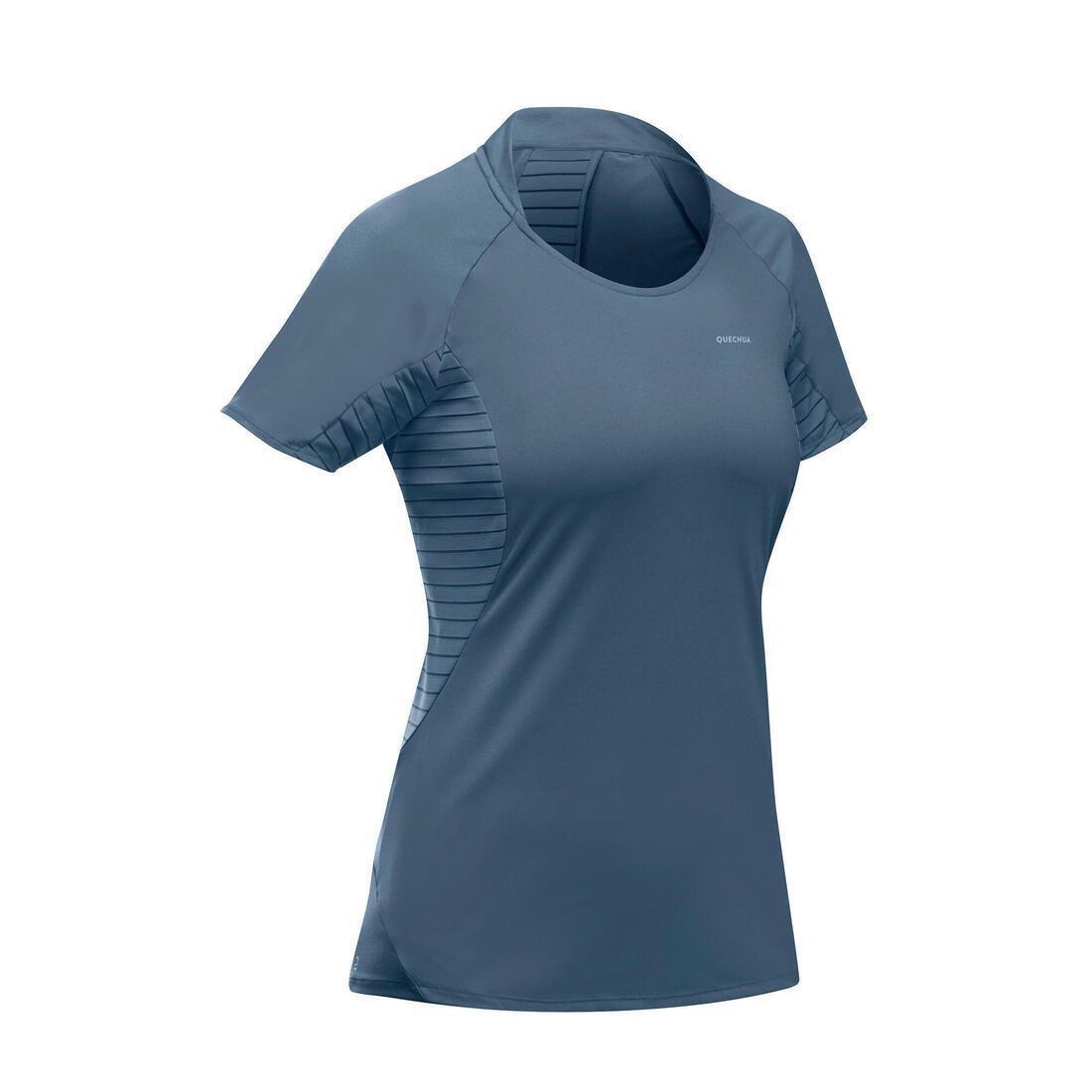 Women's Mountain Walking Short-Sleeved T-Shirt MH500, Old Pink, 5401_000, large image number 10