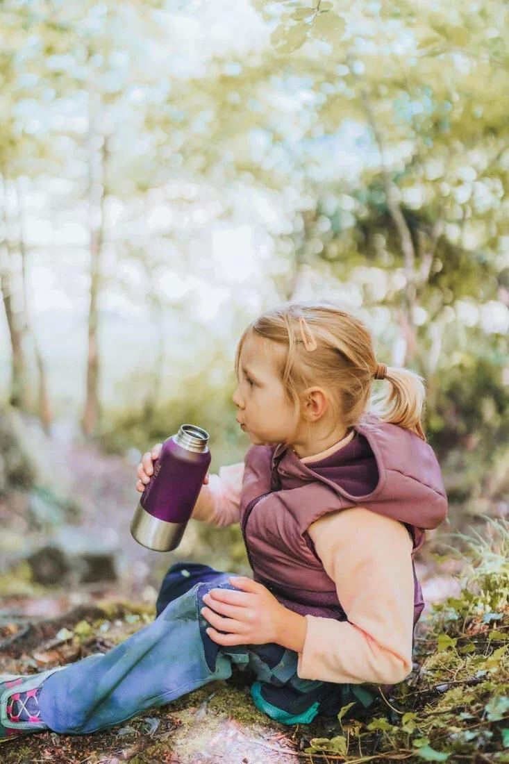 Stainless Steel Hiking Flask With Screw Cap Mh100 0.6 L, Purple, No Color, large image number 5