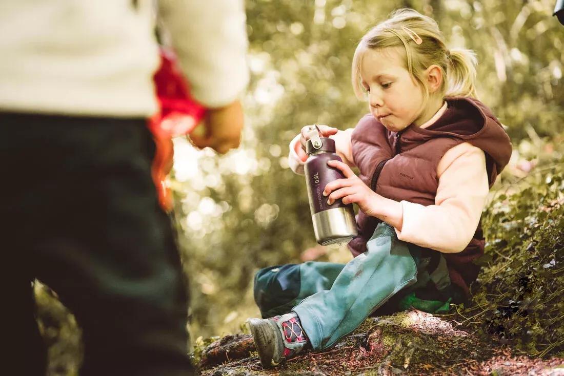 Stainless Steel Hiking Flask With Screw Cap Mh100 0.6 L, Purple, No Color, large image number 6