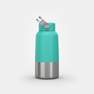 QUECHUA - Stainless Steel Hiking Flask with Screw Cap MH100, Grey