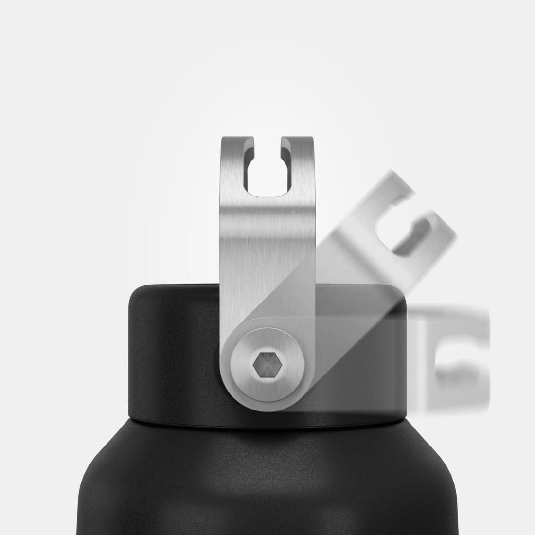 Stainless Steel Hiking Flask with Screw Cap MH100, Grey, No Color, large image number 14