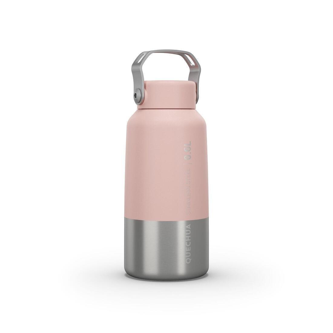 Stainless Steel Hiking Flask With Screw Cap Mh100 0.6 L, Pink, No Color, large image number 0
