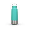 Hiking Stainless Steel Water Bottle With Screw Top Mh100 1L, Blue