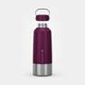 QUECHUA - Hiking Stainless Steel Water Bottle With Screw Top Mh100 , Damson