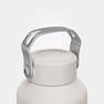 QUECHUA - Hiking Stainless Steel Water Bottle With Screw Top Mh100 1L, White
