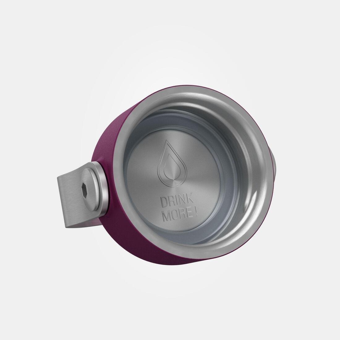 Hiking Stainless Steel Water Bottle With Screw Top - Mh100 1L, White, No Color, large image number 13