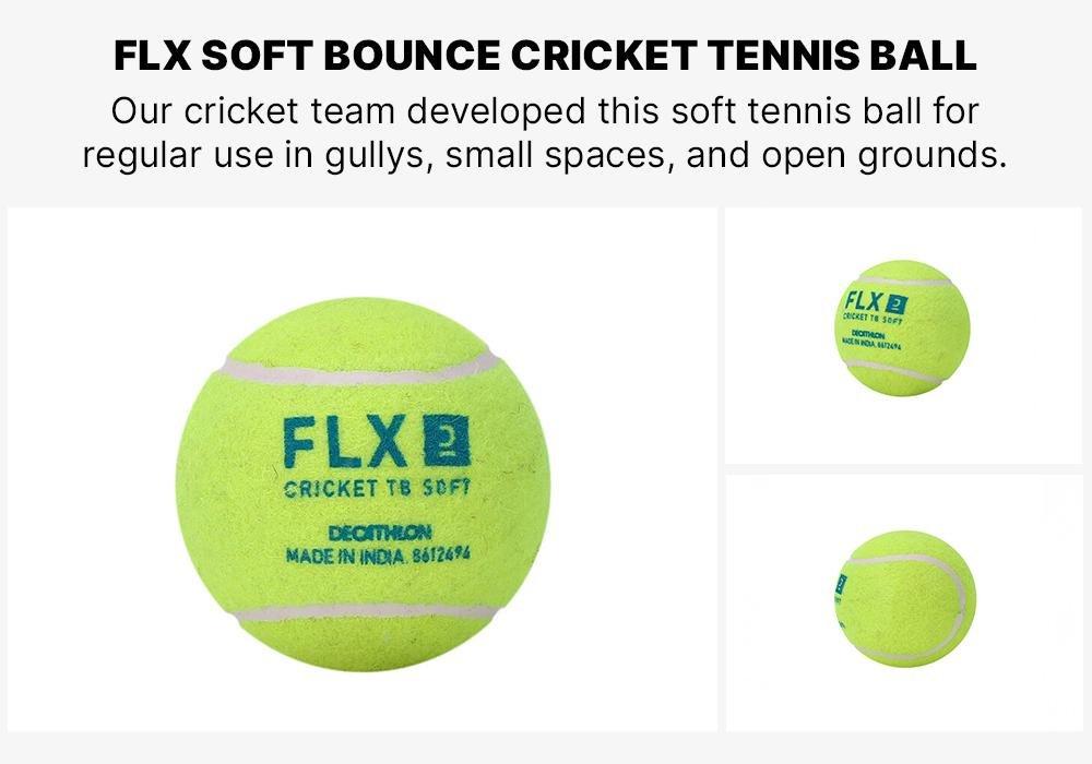 Tb Soft Extra Bounce Cricket Tennis Ball, Lime Yellow, No Color, large image number 3