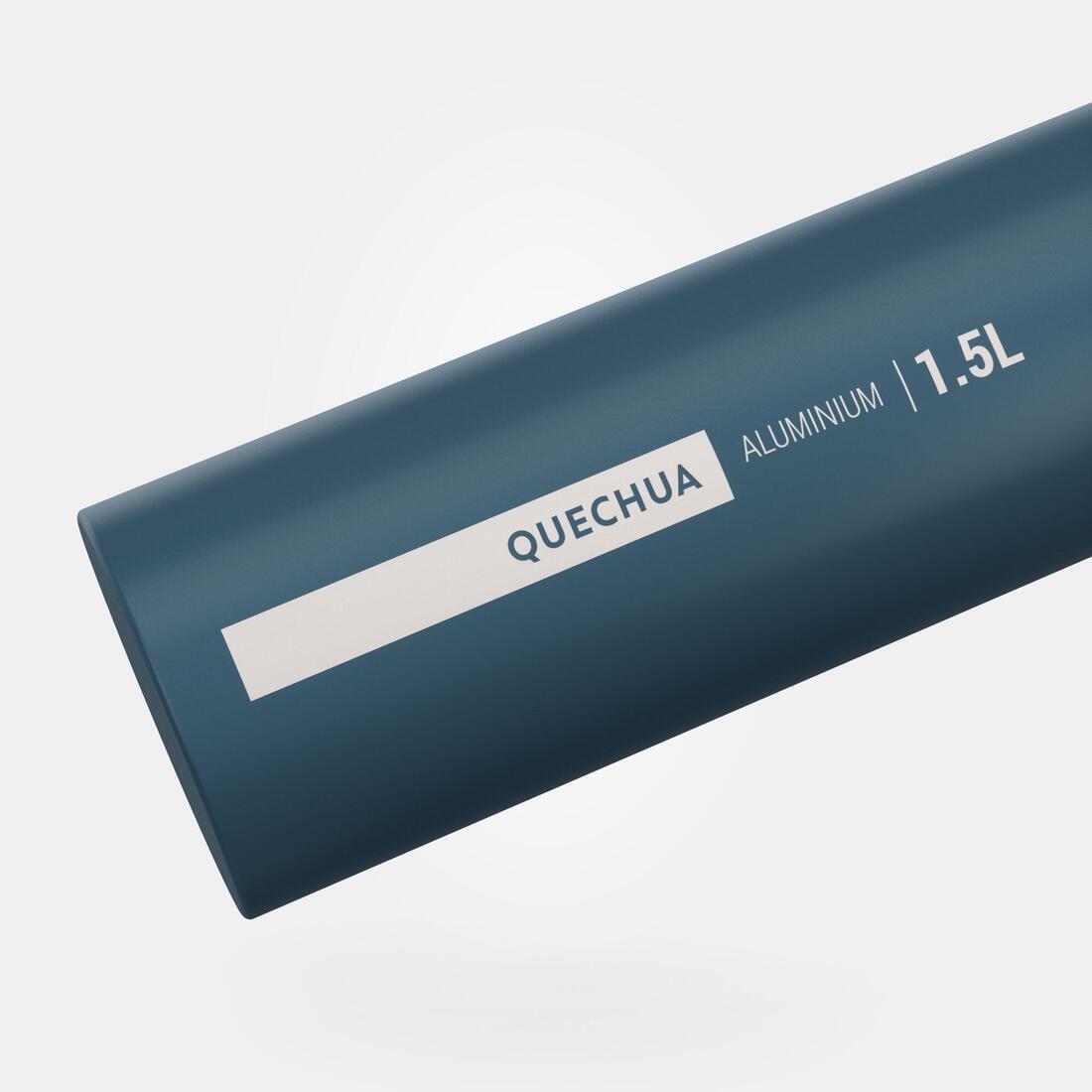 Hiking Flask Mh500 Quick-Open Cap 1.5 Litre Aluminium, Blue, No Color, large image number 2