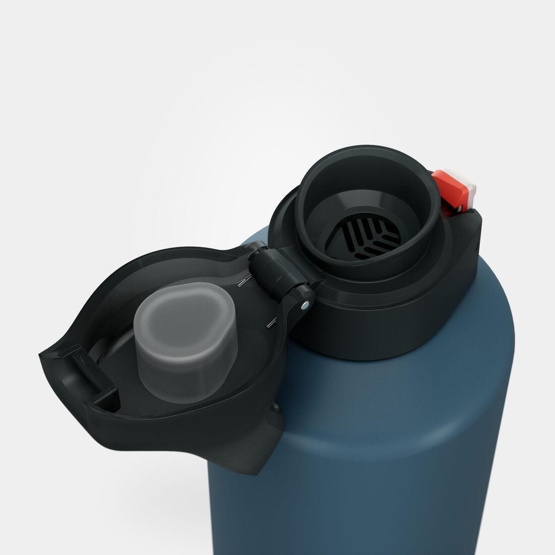 Hiking Flask Mh500 Quick-Open Cap 1.5 Litre Aluminium, Blue, No Color, large image number 7