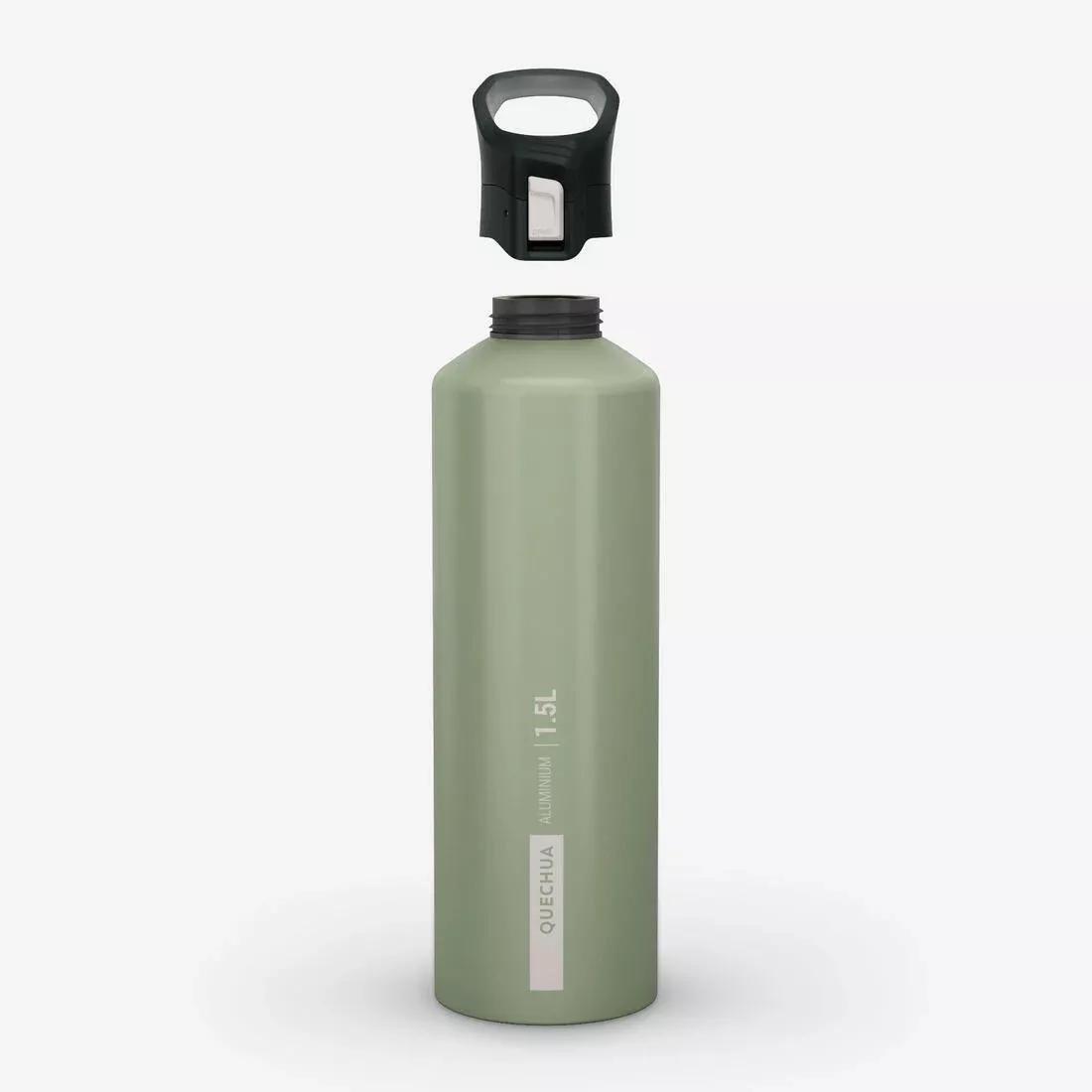 1.5L Aluminium Flask With Quick-Open Cap For Hiking, Green, No Color, large image number 9
