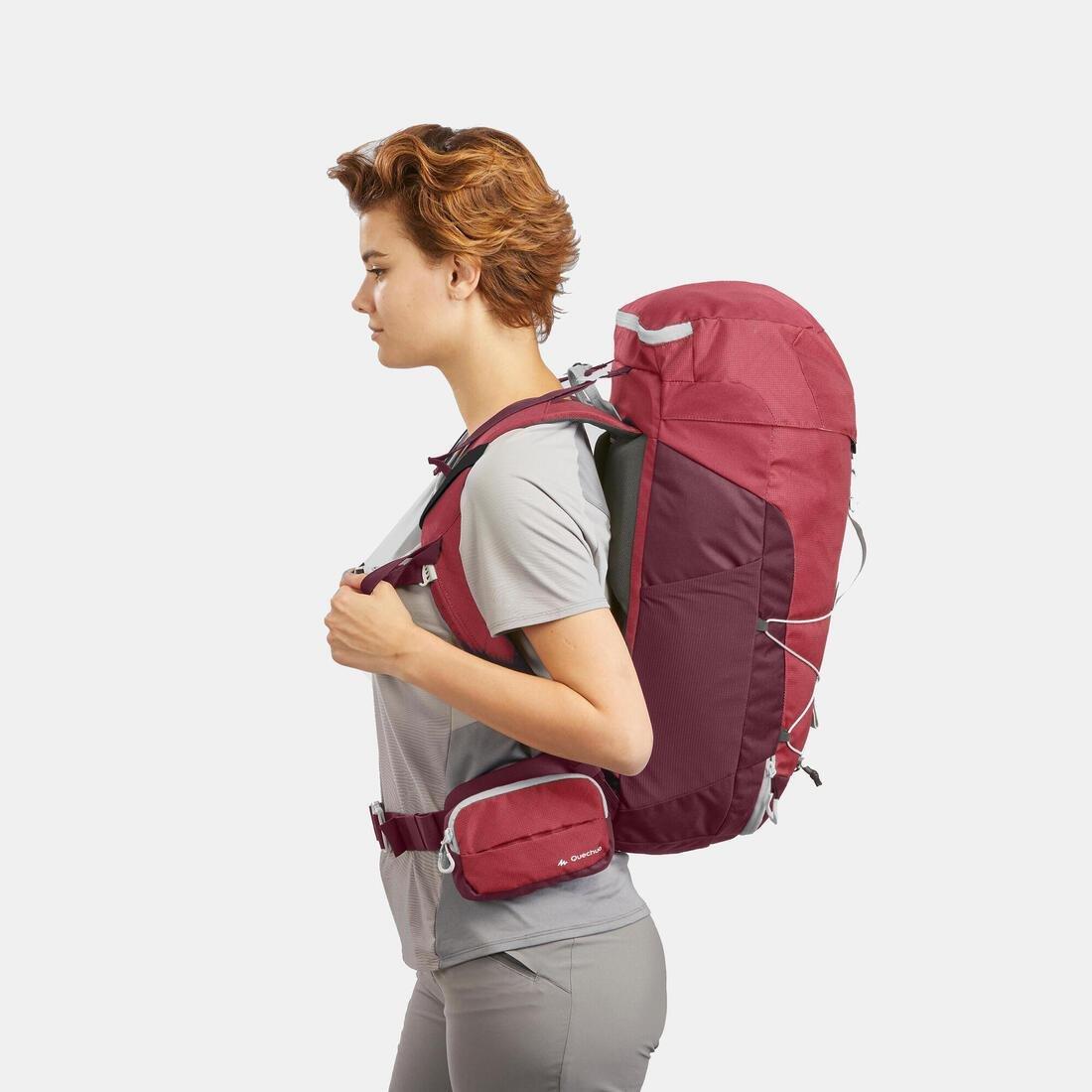 Mountain Walking Rucksack, MH100, Pink, No Color, large image number 3