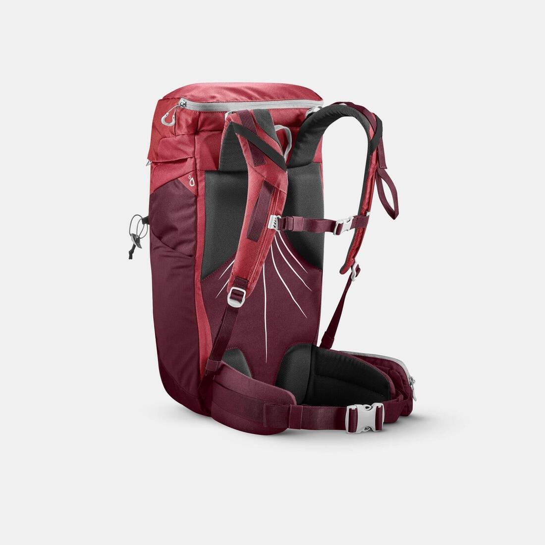 Mountain Walking Rucksack, MH100, Pink, No Color, large image number 9
