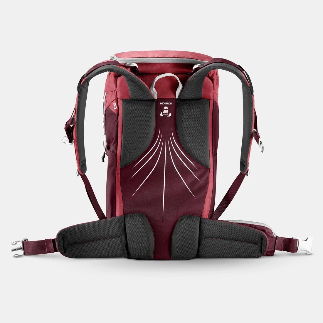 Mountain Walking Rucksack, MH100, Pink, No Color, large image number 10