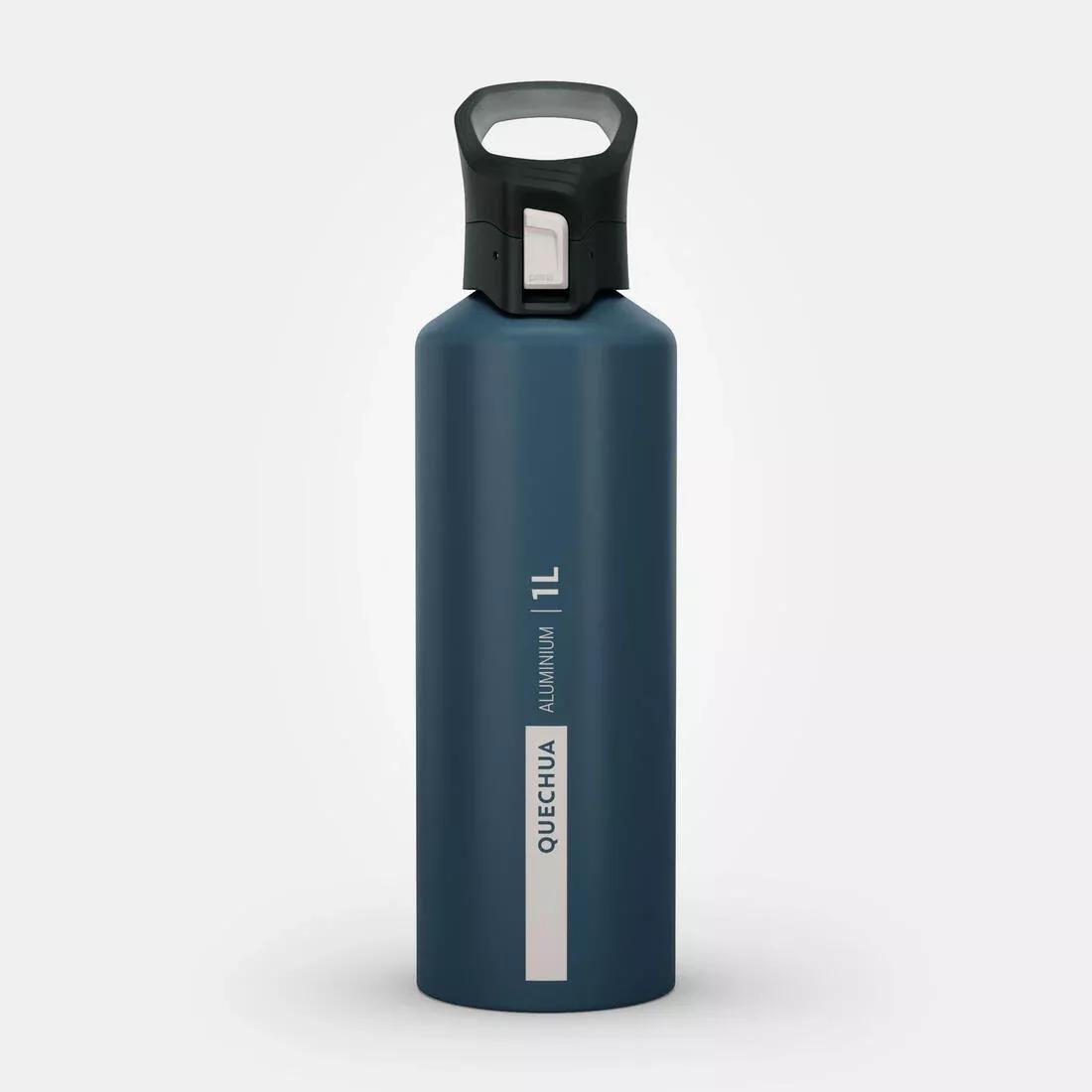 Hiking Flask Mh500 Quick-Open Cap 1 Litre Aluminium, Red, No Color, large image number 5