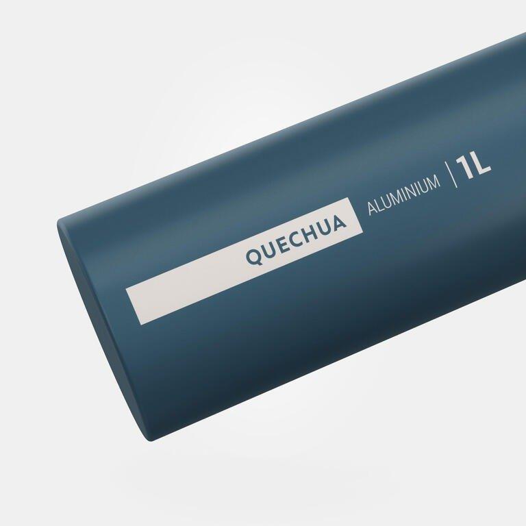 Hiking Flask Mh500 Quick-Open Cap 1 Litre Aluminium, Blue, No Color, large image number 3