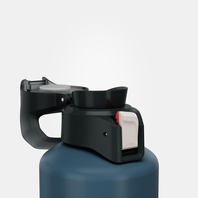 Hiking Flask Mh500 Quick-Open Cap 1 Litre Aluminium, Blue, No Color, large image number 7