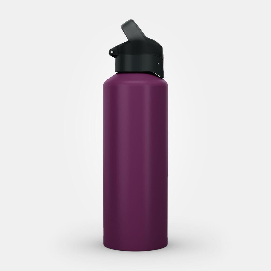 Hiking Flask Mh500 Quick-Open Cap 1 Litre Aluminium, Blue, No Color, large image number 12