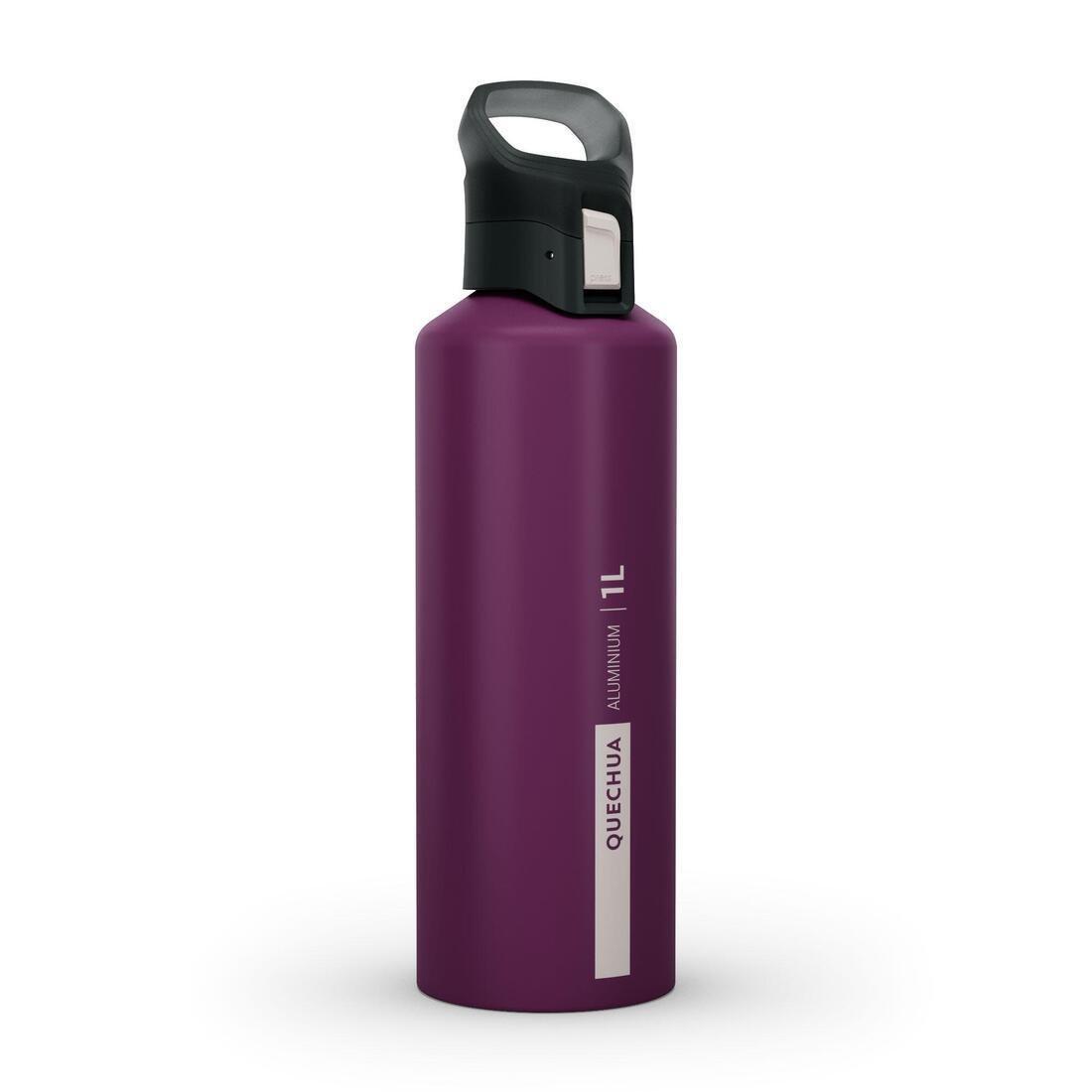 Hiking Flask Mh500 Quick-Open Cap 1 Litre Aluminium, Blue, No Color, large image number 13
