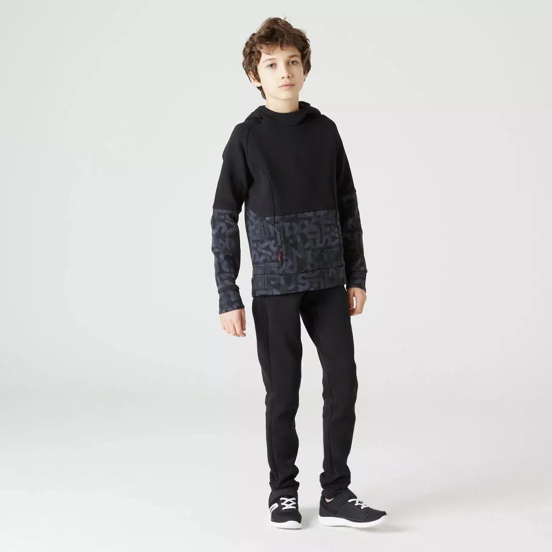 Kids Unisex Breathable Jogging Bottoms - 900, Black, , large image number 6