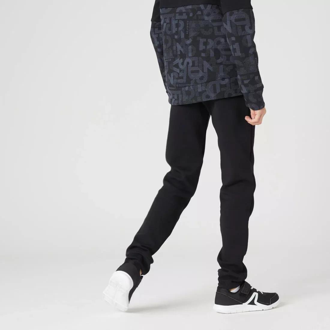 Kids Unisex Breathable Jogging Bottoms - 900, Black, , large image number 12